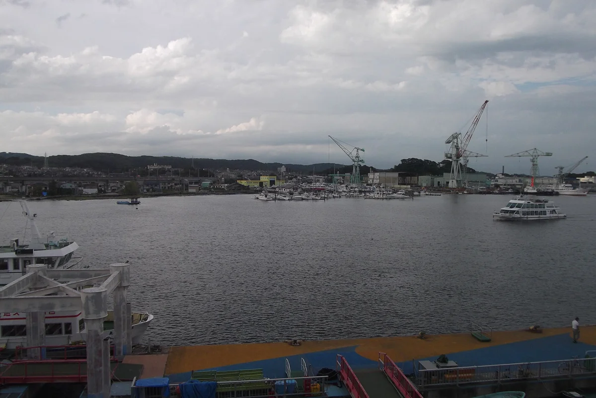 Shiogama port seen from Marine Gate, near where a Matsushima shore excursion picks up
